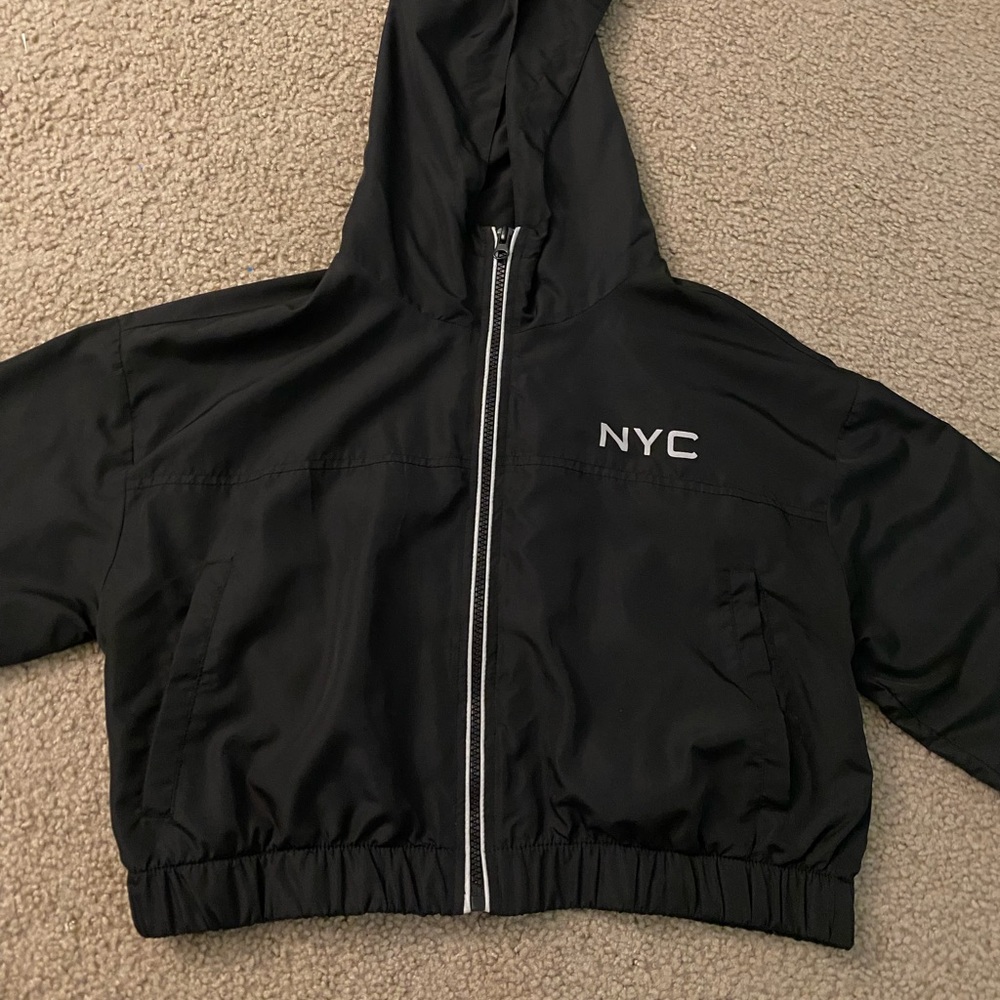 Forever 21, black zip up jacket